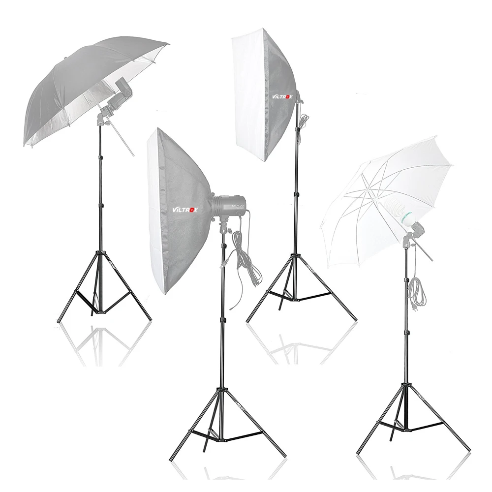 Viltrox 1,9 м(74in) Сложенные светлые штативы с 1/4 винтовой головкой для фотостудии софтбокс видео вспышка Зонты отражатель освещение