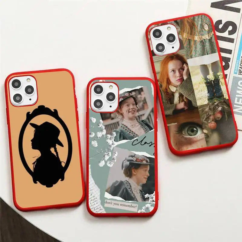 

Anne Of Green Gables Phone Case Candy Color for iPhone 6 6S 7 8 11 12 XS X SE 20 XR mini pro Plus MAX mobile bag Anne with an E