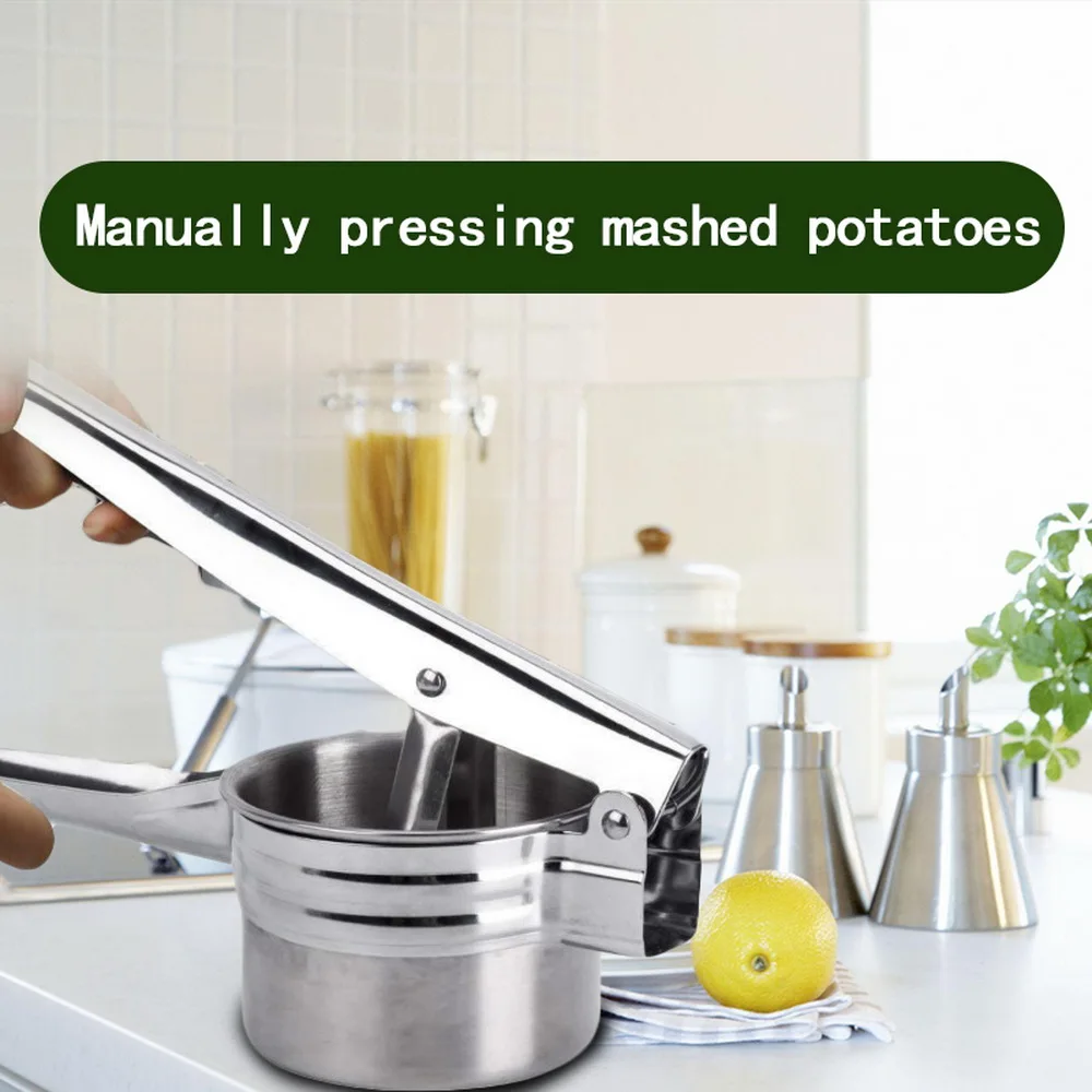 Stainless Steel Potato Masher Ricer Manual Fruit Squeezer Press Baby Food Supplement Machine Multifunction Kitchen Tools |