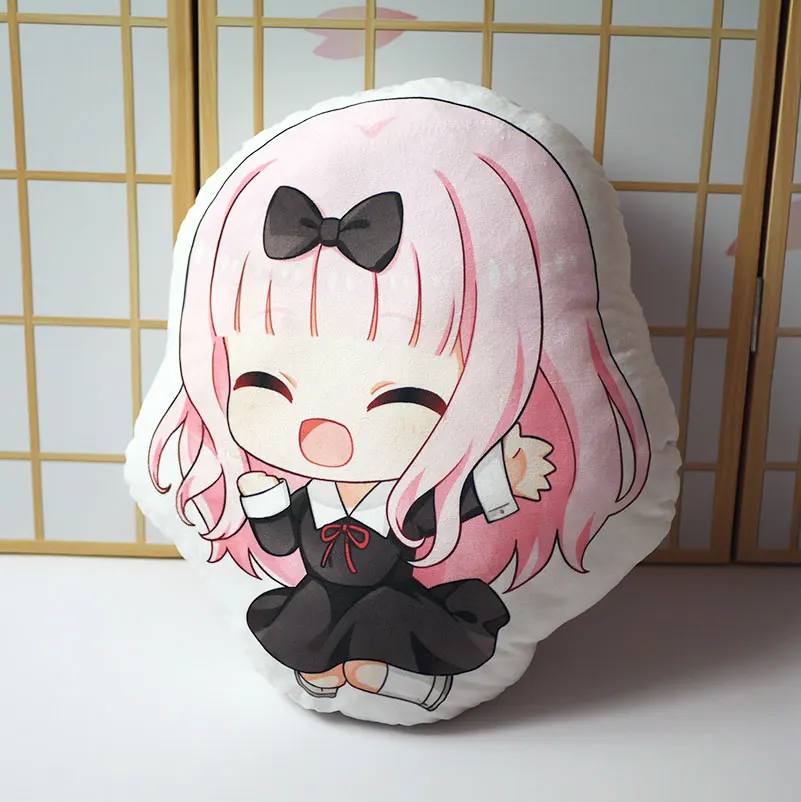 Kaguya-sama игрушка-подушка с надписью Love Is War Shinomiya Kaguya Fujiwara Chika короткая плюшевая