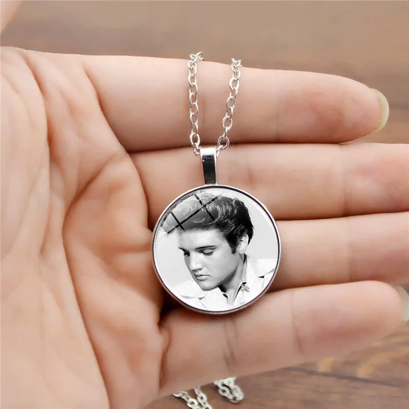 Элвис фото Время камень стекло кабошон Модный Ювелирный Набор колье браслет