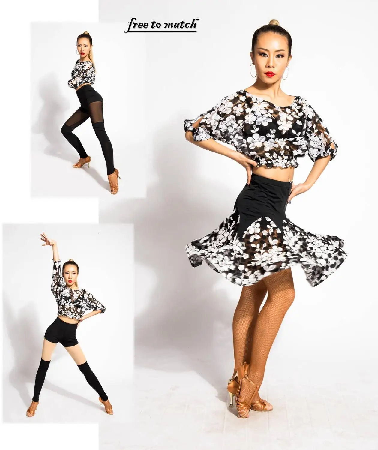 G1052 костюмы для латиноамериканских бальных танцев профессиональные кружевные