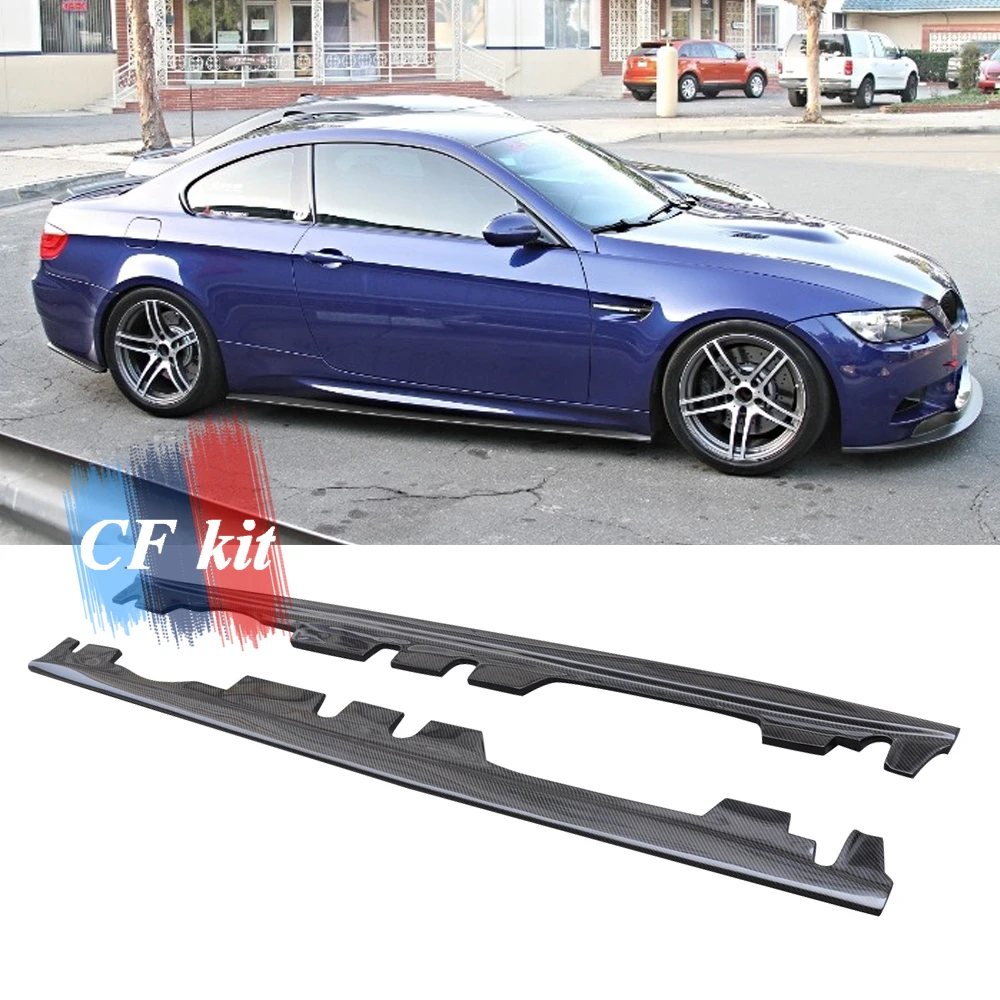 CF комплект из натурального углеродного волокна Боковая юбка бампер удлинитель