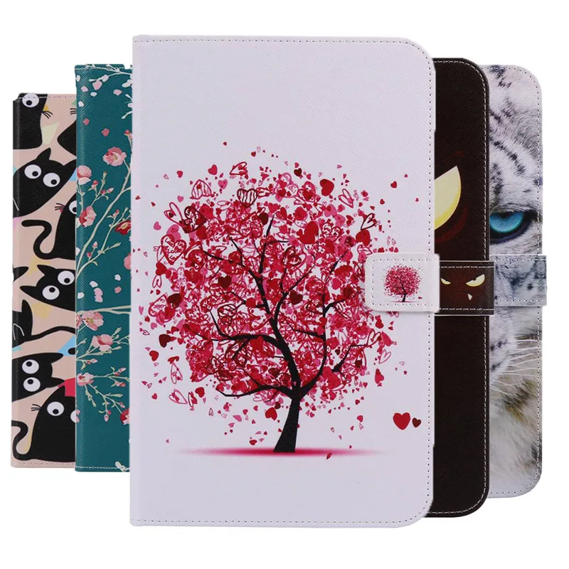 

3D Colorful Painted PU Leather Case For iPad Air 3 2019 10.5 inch Smart cover for iPad pro 10.5 2017 wallet tablet Case+Film