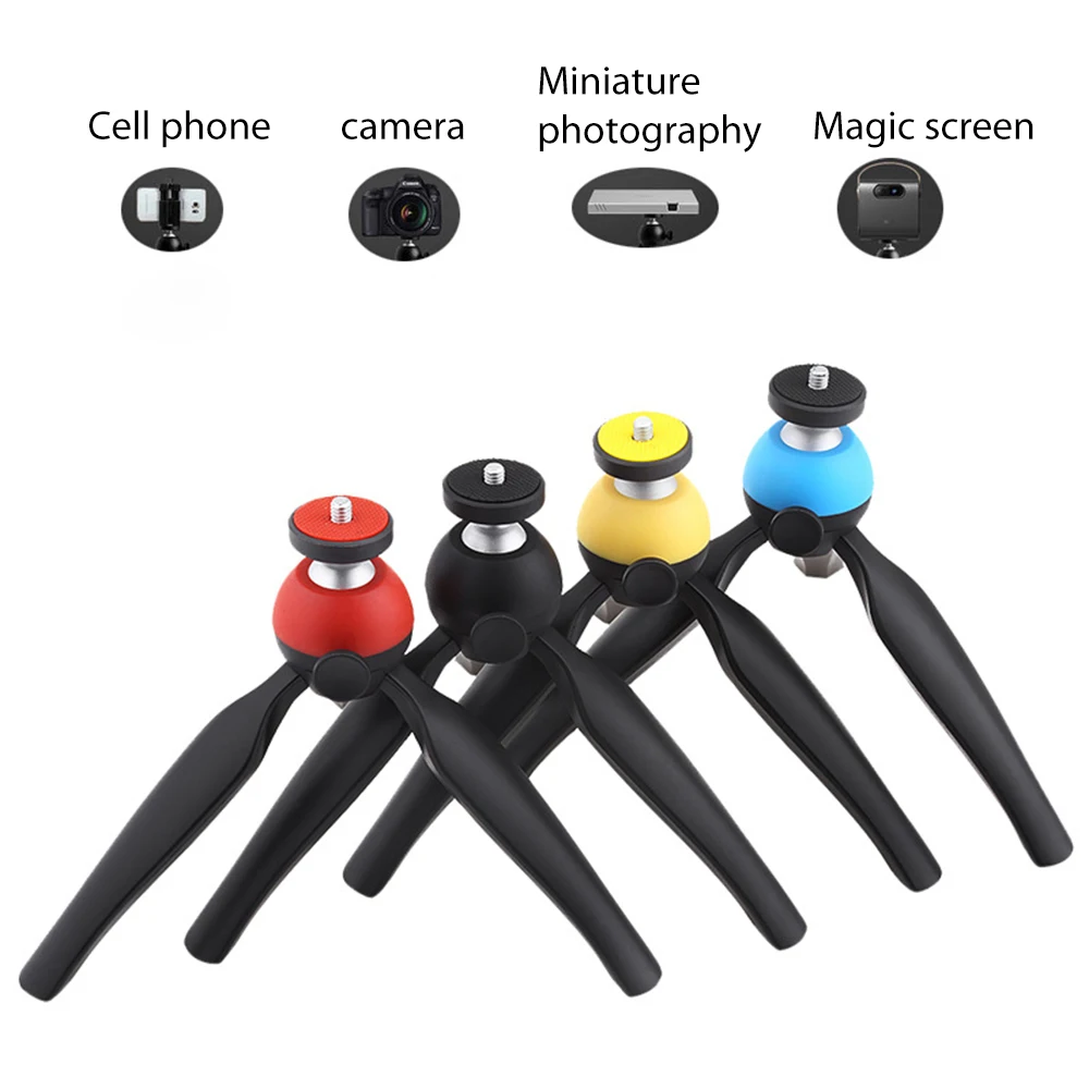 

Штатив-тренога для селфи, 1/4 дюйма, 10, 9, 8, 7, 6, 5, черный, для видеокамеры, смартфона, держатель с креплением для прямой трансляции