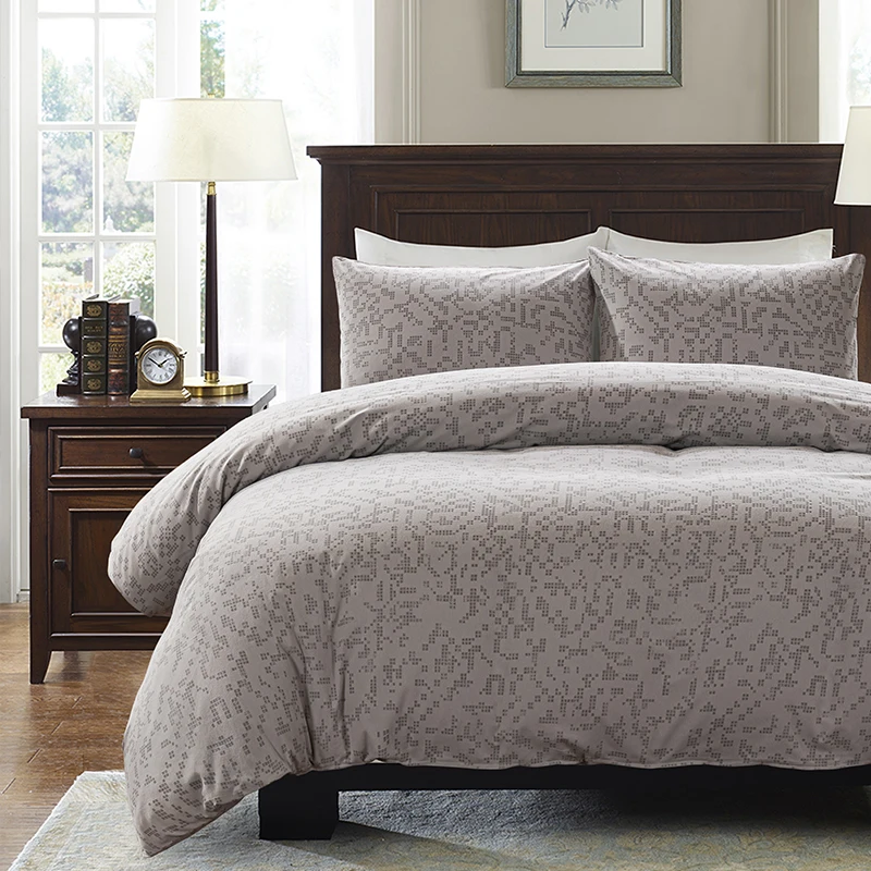 Комплект постельного белья ELKA пододеяльник с наволочкой простыня принтом