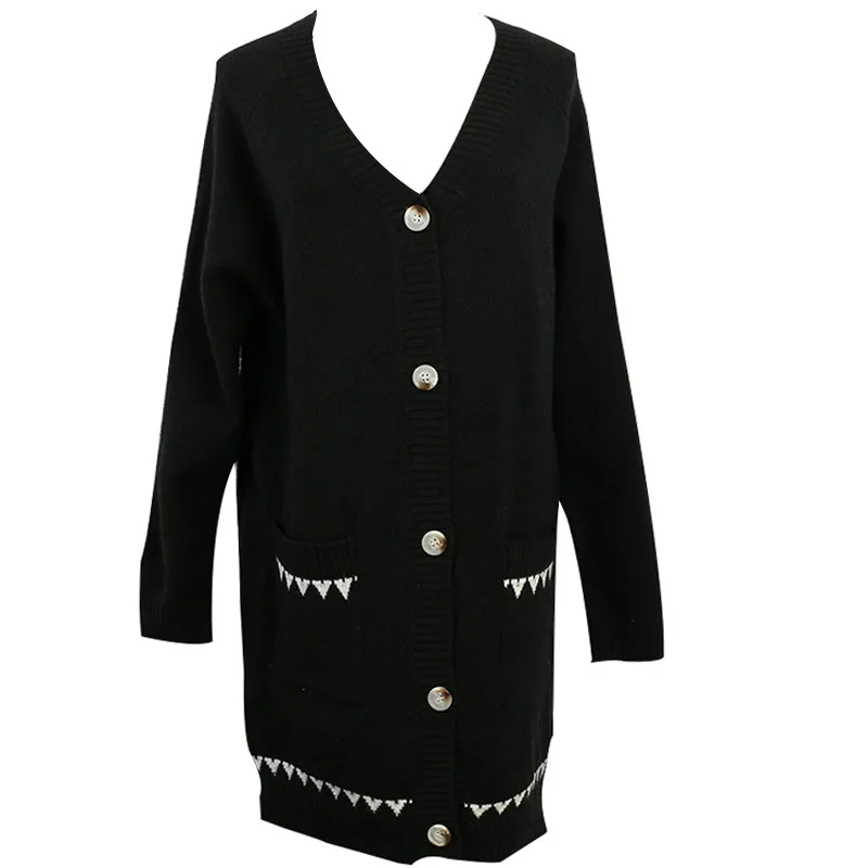 Women's Knit Cardigan Sweater 2019 Autumn New Butterfly Embroidery Long Loose Sleeve Thin |