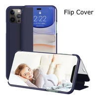 case for iphone 12 pro max cover flip view window pu leather shockproof stand case for iphone 12 mini 11 pro max