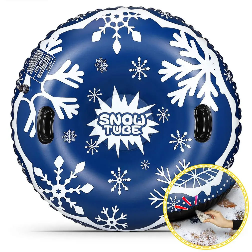 

Floated Skiing Board Ski Circle With Handle Inflatable Durable Outdoor Children Adult Snow Tube Skiing Equipments Snow Toy