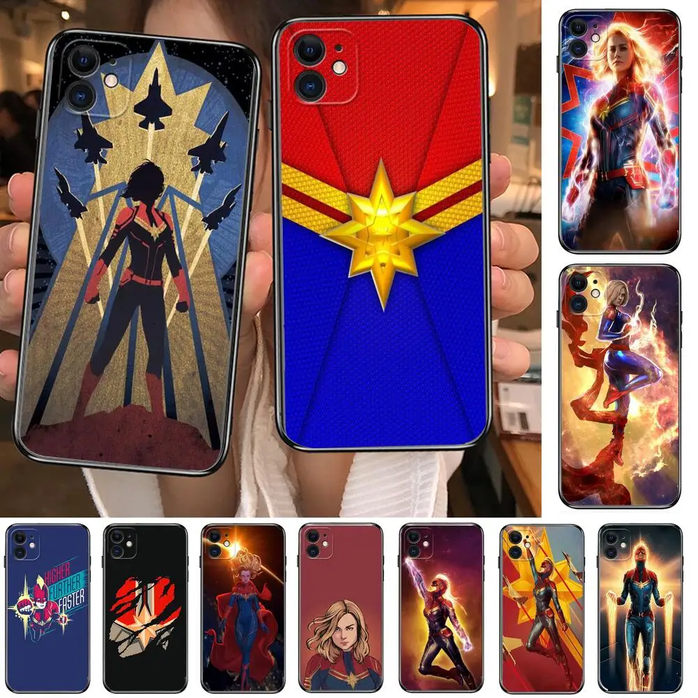 

Captain Marvel Phone Cases For iphone 13 Pro Max case 12 11 Pro Max 8 PLUS 7 PLUS 6S iphone XR X XS mini mobile cell mini