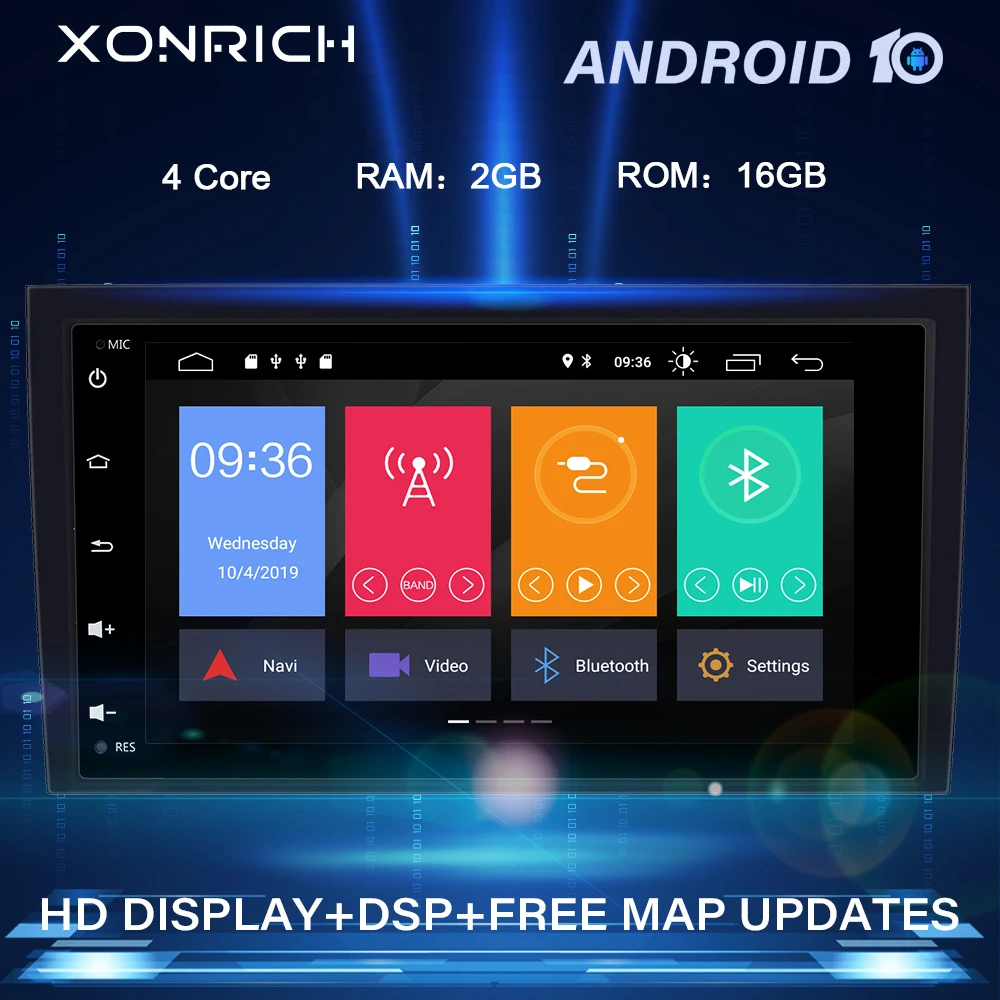 Автомагнитола 2 din с Android 10 для Audi A4 B6 B7 S4 RS4 SEAT Exeo 2002 2008 GPS навигация DVD головное