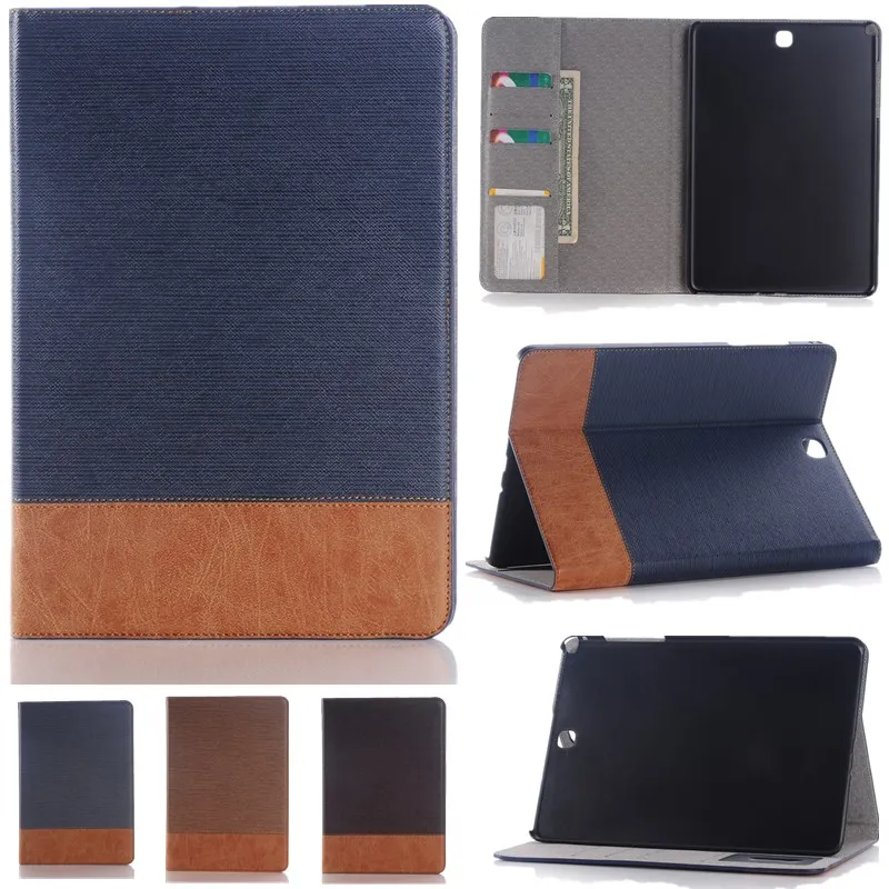 Чехол для Samsung Galaxy Tab A 9,", Чехол SM-T555 T550 P550 P555 из искусственной кожи, Роскошный Ретро планшет, подставка, кошелек, чехол, держатель для карт