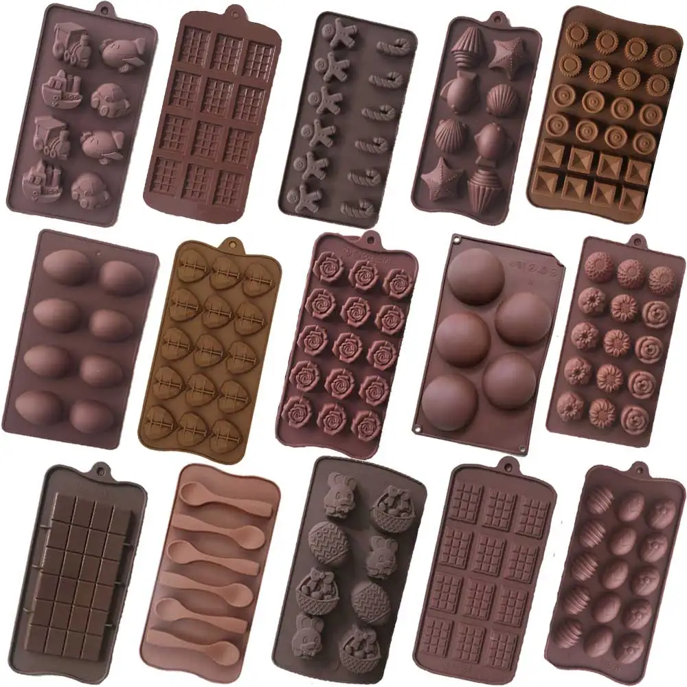 

Silicone molds for chocolate flowers Gingerbread Confectionery pastry cake decoration mold baking Kitchen accessories gadgets