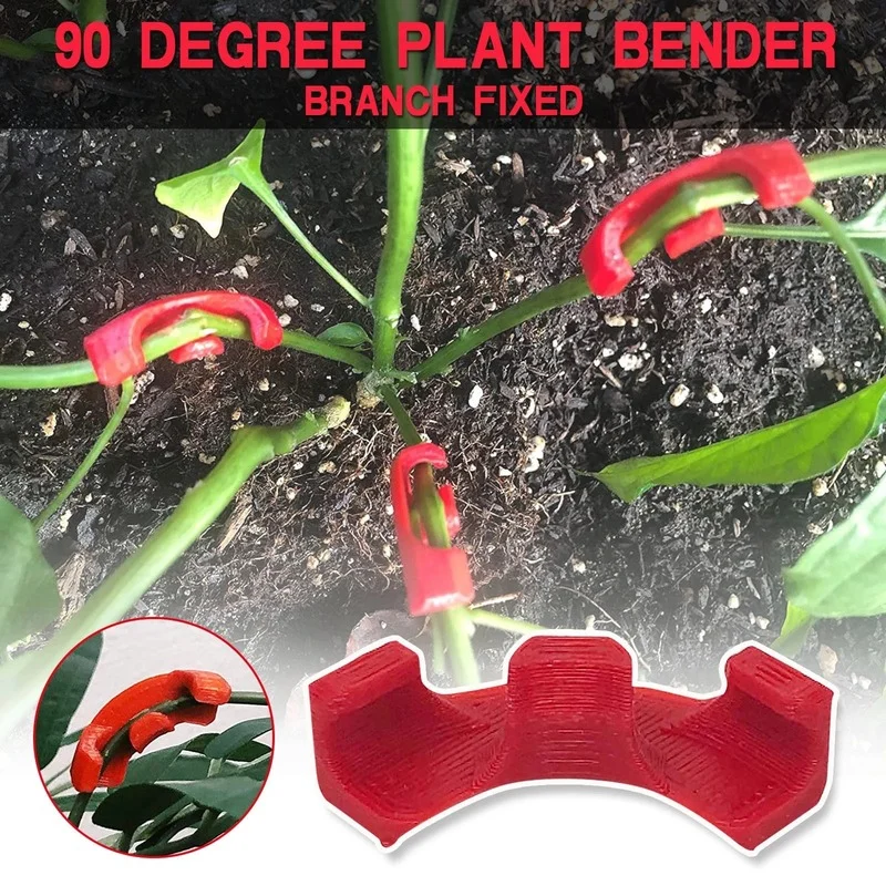 

90 Degree Plant Bender Vegetables Tomato Fixing Clips Prevent Bending Support Clamp Low Stress Training Curved Plant Holder