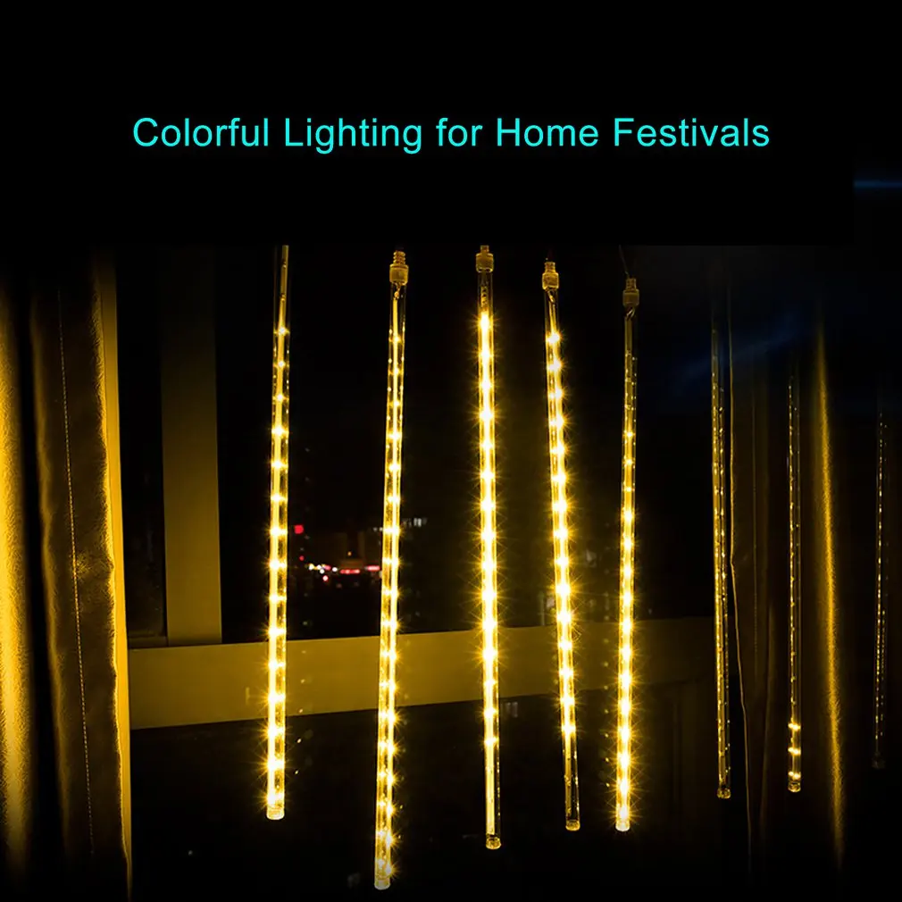 Капли дождя строка светильник s Led Метеоритный трубки s-соскульки падающим снегом