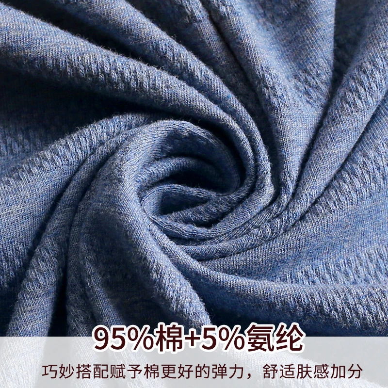 Пижама мужская хлопковая с длинным рукавом роскошная Домашняя одежда пижама