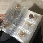 Самозапечатывающийся пластиковый пакет для ювелирных изделий из ПВХ, пакеты с замком-молнией для хранения, 240 слотов для карт, толстый прозрачный посылка для сережек, пакет для хранения Dropshi, 50 шт.