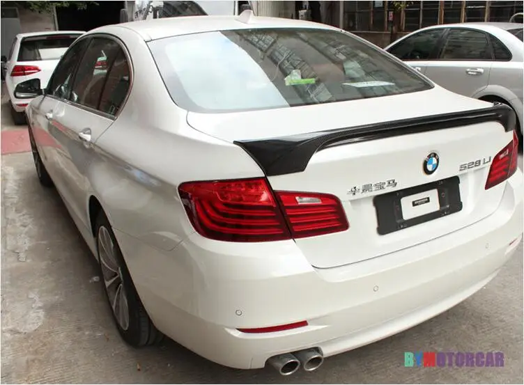 Углеродное волокно заднее крыло багажника выступ Спойлеры подходит для 10 17 BMW 5