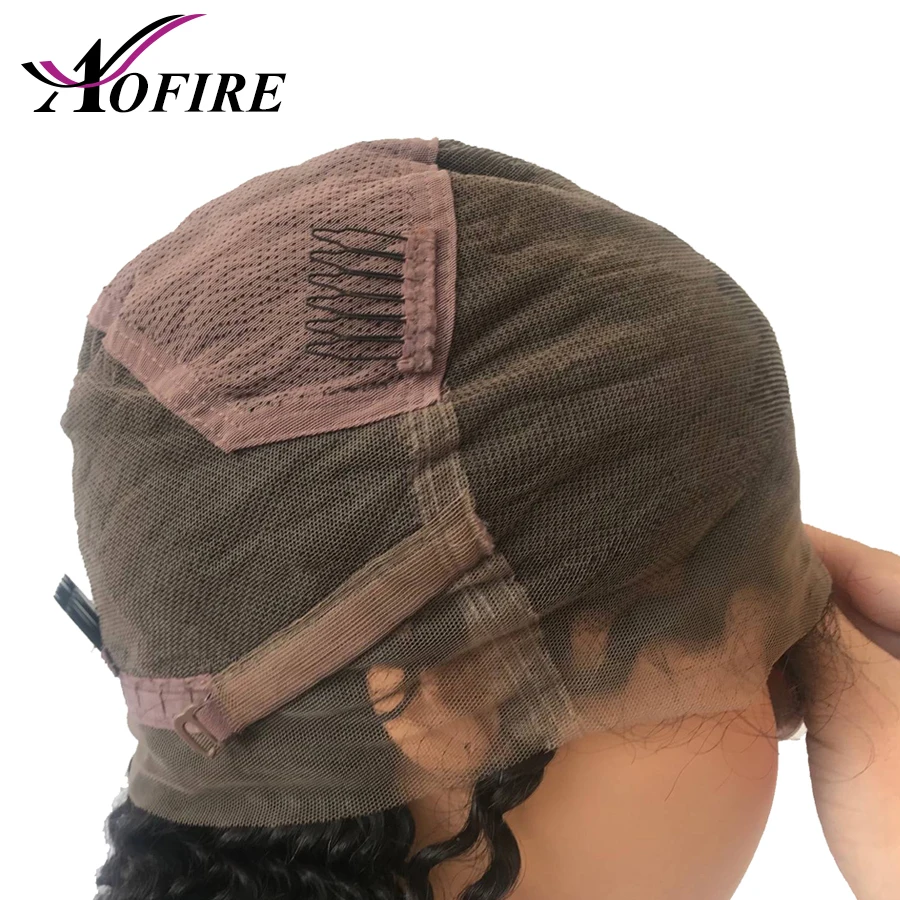 150% плотность полный парик шнурка человеческих волос Волнистые Короткие парики