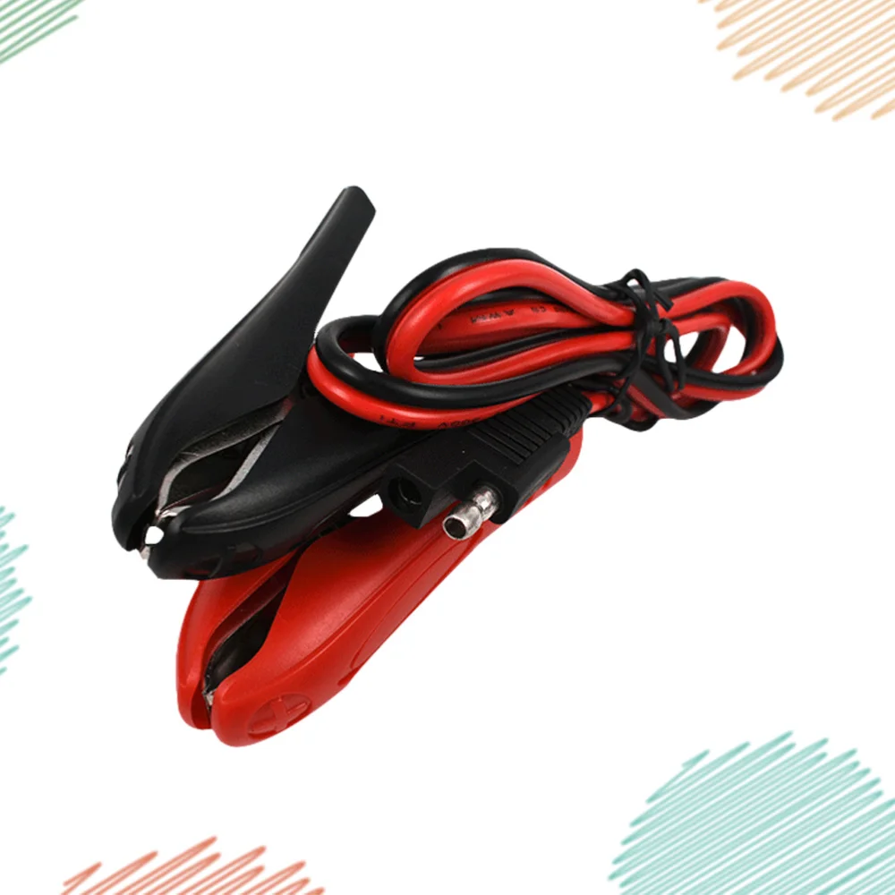 

1pc SAE 2 Pole Plug Connector Cord Solar Energy Alligator Clip Conversion Cable Connector