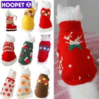 hoopet pet christmas clothes christmas cat clothes cotton pet clothing for small medium dogs vest shirt new year puppy dog cat