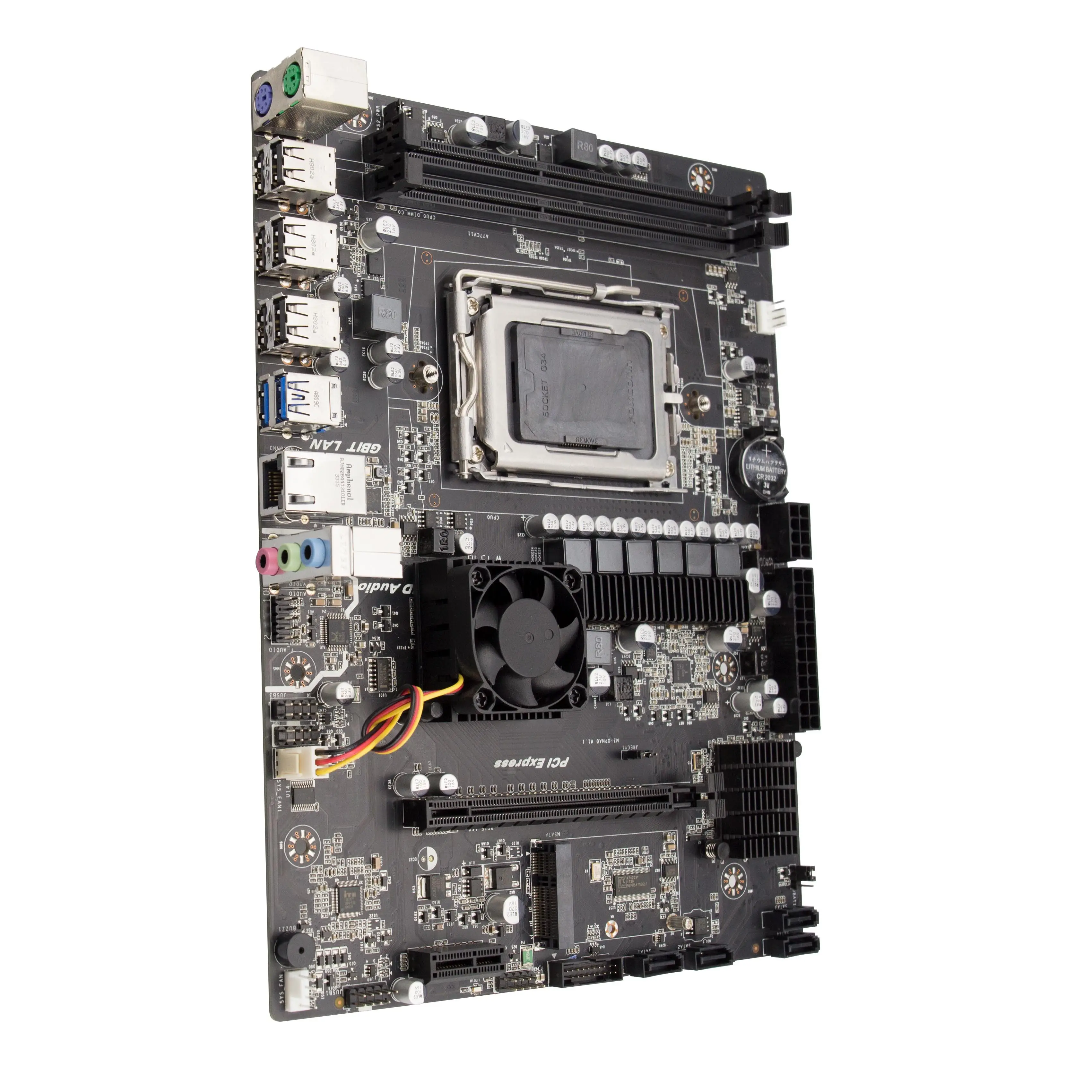 X89 AMD 970 чипсет материнской платы с двухканальным разъемом DDR3 SATA2 mSATA поддержка AMD G34 сокет процессора