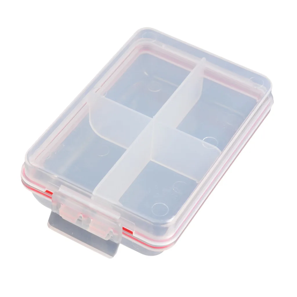 4 Compartments Fishing Tackle Box Accessories Lures Bait Storage Case Shrimp Boxes for Lure Organizer Baits Container | Спорт и