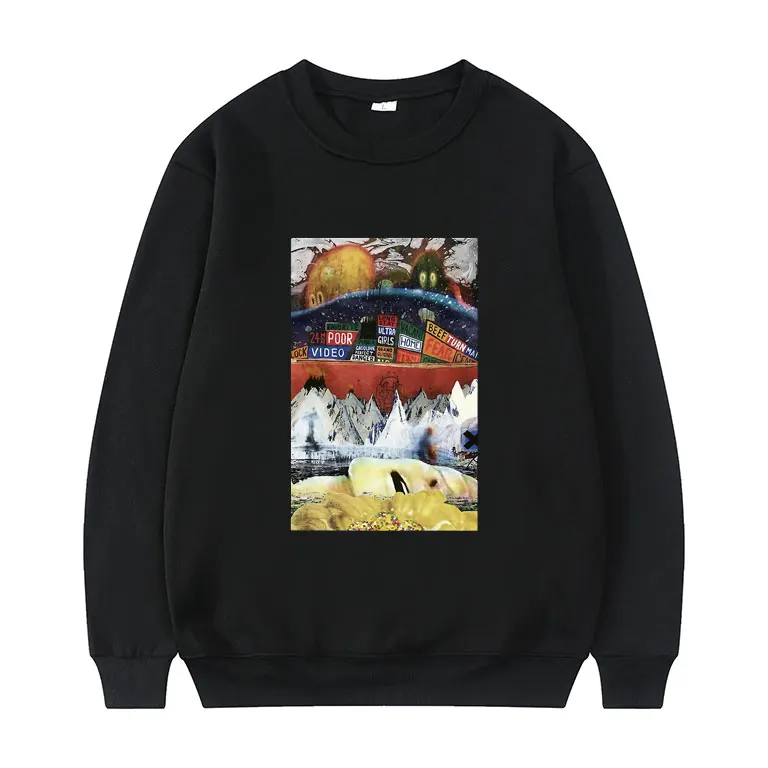 

Awesome Radiohead Print Sweatshirt Alternative RockIndie Rock Pullover Thom YorkeEnglish Rock Band Men Women Fashion Sweatshirts