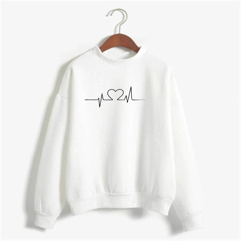 Розовый круглый вырез для женщин корейская мода осень зима толстовки Harajuku