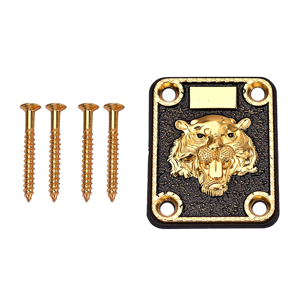 

Golden Electric Guitars Neck Plate with Mounting Screws Gasket Set String