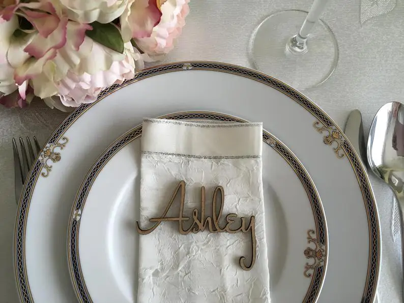 Пользовательские имена сценариев свадебные визитки деревенские именные карты