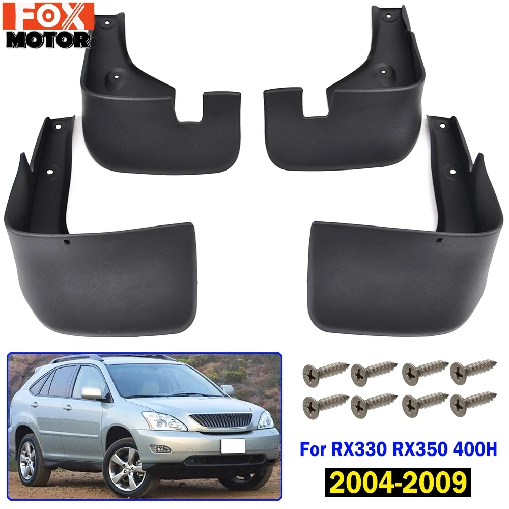 

For Lexus RX RX330 RX350 RX400h 2004 - 2009 Mudflaps Splash Guards Mud Flap Mudguards Fender 2005 2006 2007 2008 Car Mud Flaps