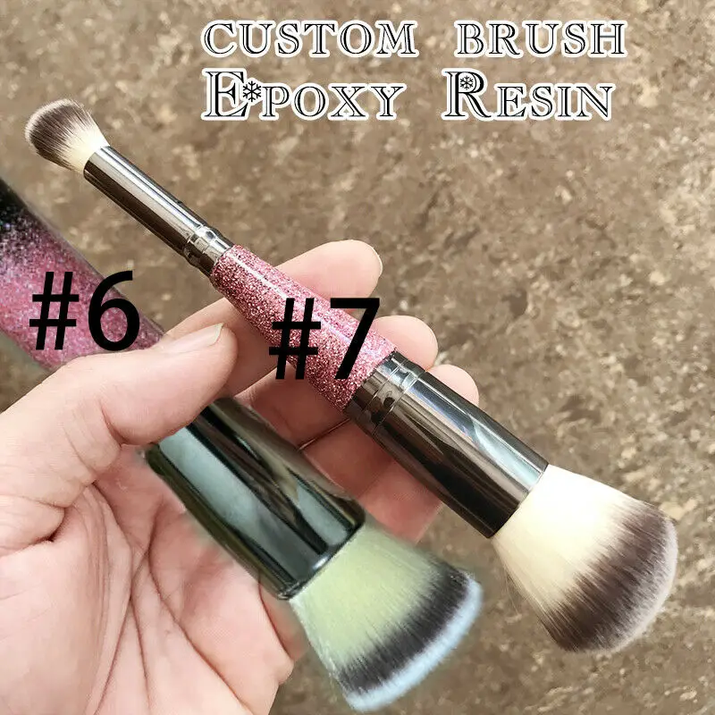 

Кисть для макияжа ручной работы с эпоксидным покрытием