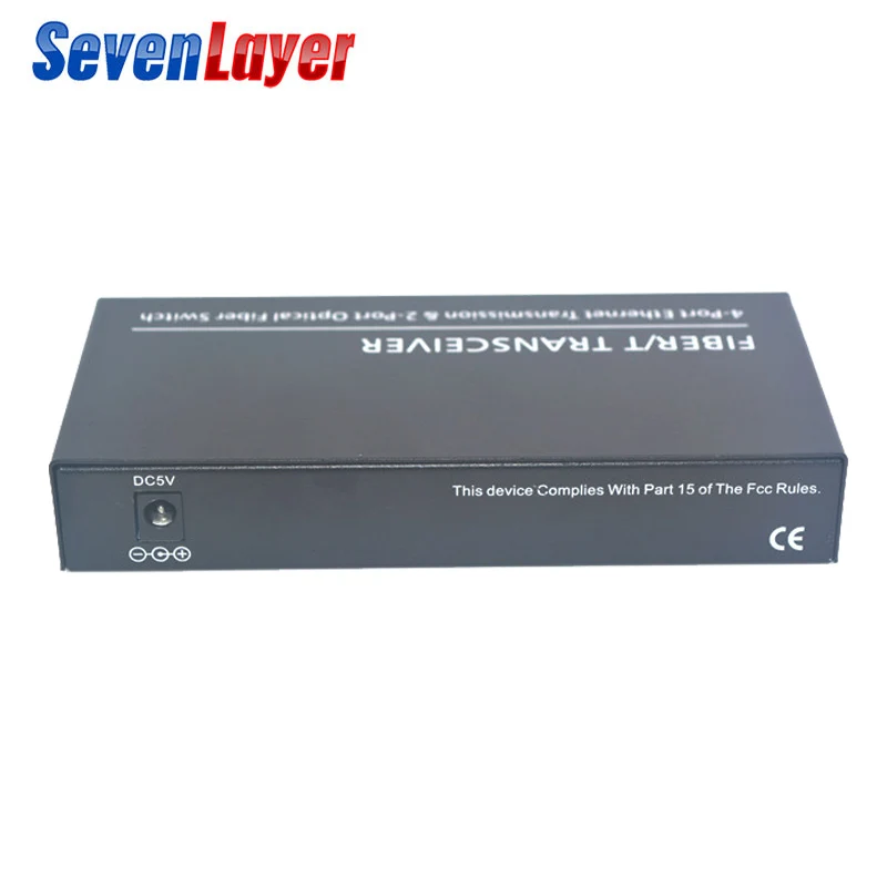 10/100/1000 м волоконный коммутатор 4 RJ45 UTP 2 SC волоконно гигабитный оптический