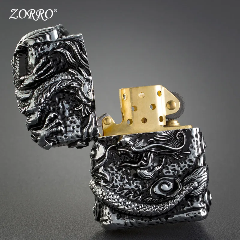 Zorro керосиновая Зажигалка Windbreak Armor Divine Dragon индивидуальная нестандартная зажигалка подарок на день рождения для мужчин, чтобы отправить мальчиков