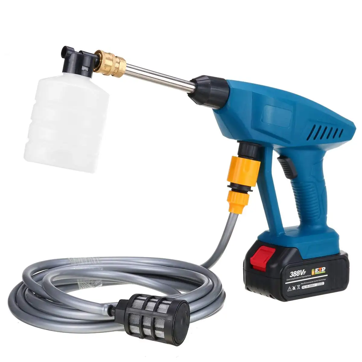 Скидка Портативная Беспроводная электрическая моечная машина высокого давления, 600 Вт, 24 В