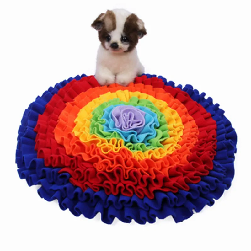 

Pet Dog Snuffle Mat Nose Smell Training Sniffing Pad Dog Puzzle Toy Slow Feeding Bowl Food Dispenser Carpet Washable Dog toys