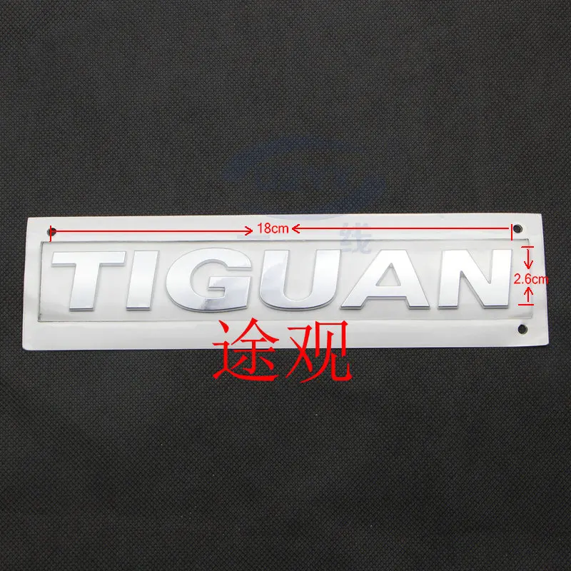 TIGUAN GOLF POLO BORA JETTAa PASSAT TIGUAN TOURAN CC TSI 1,4 1,6 230 300 330 380 ABS гальванические задние автомобильные Логотипы знак - Цвет: TIGUAN