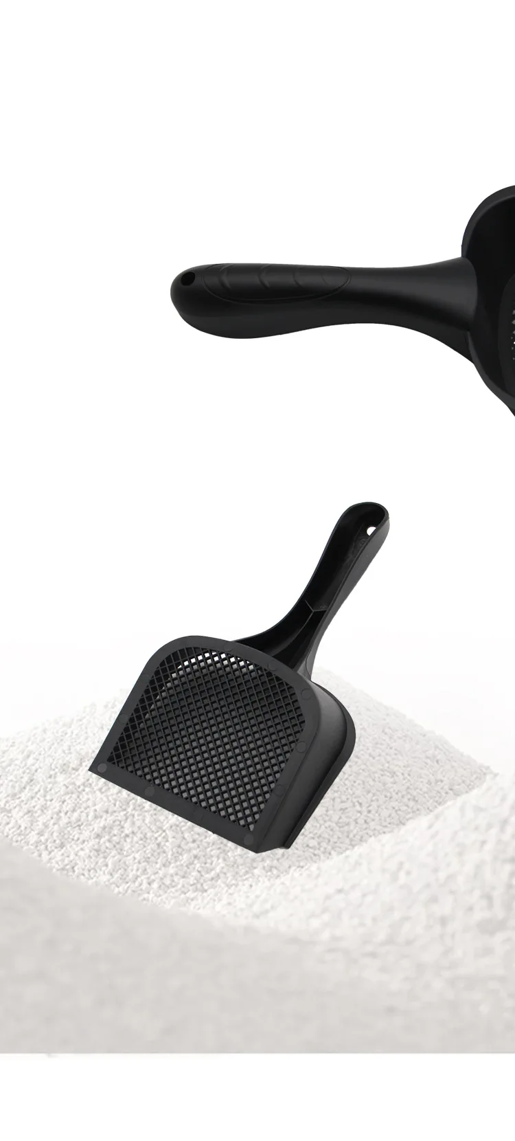 

Cat litter shovel small hole long handle small hole shovel cat poop large cat litter shovel plastic cat litter shovel