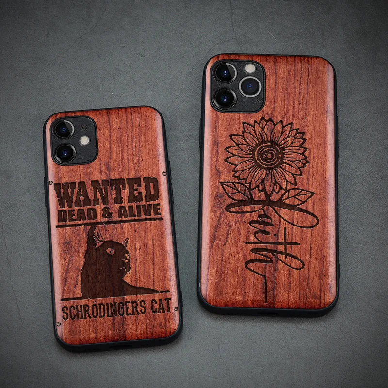 

Carveit For Samsung Note 10 20 S10 S20 S21 Plus Ultra FE Wood Case iPhone 11 12 Pro Mini SE 2020 7 8 Plus Xr Xs Max Wooden Shell