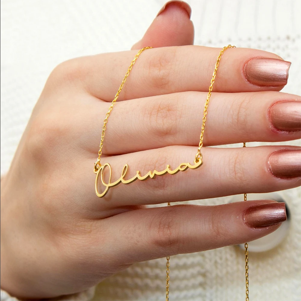 Ожерелья Golicc с именем индивидуальные ожерелья Индивидуальные ювелирные изделия