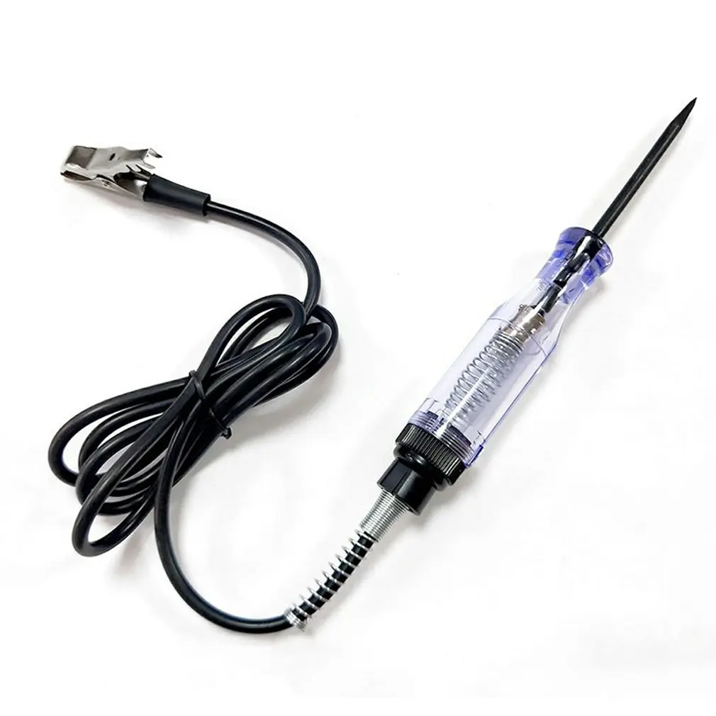 

Fad DC 6V 12V 24V Probe Light System Test Probe Lamp Auto Car Light Circuit Tester Lamp Voltage Test Pen Detector Copper