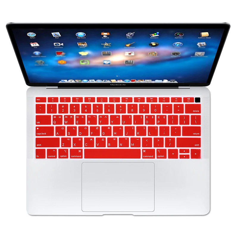 Silicone Laptop Korean Keyboard Cover Skin for MacBook Newest Air 13" Release A1932 with Retina Display