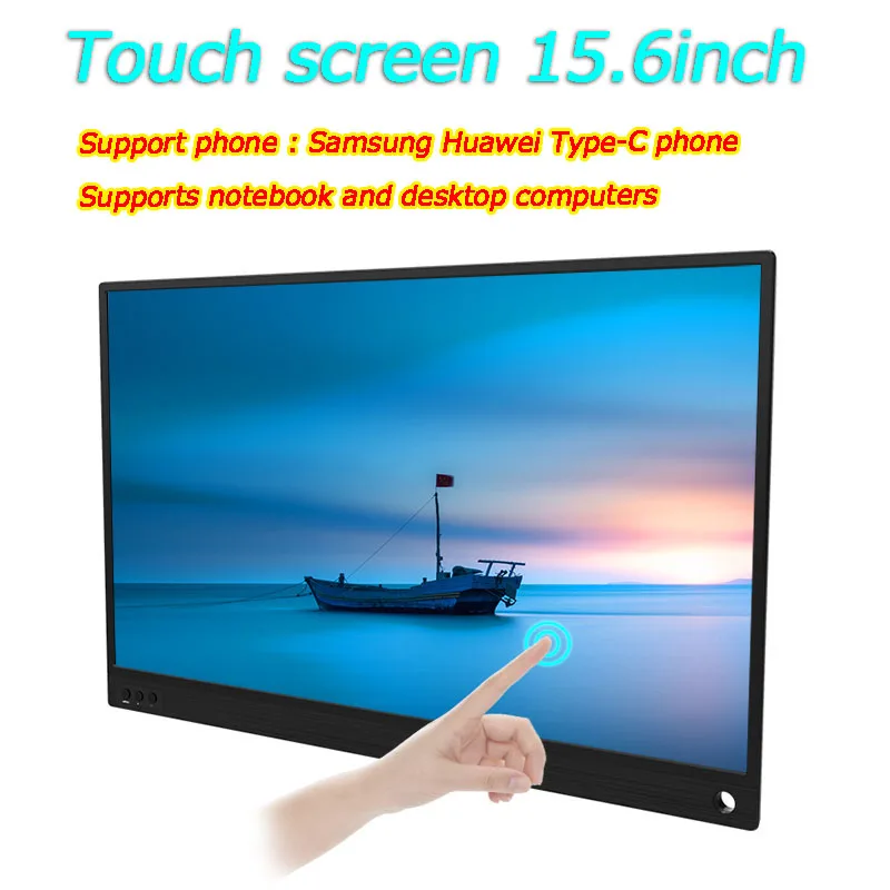

15.6inch Ultra-Slim 1080P Screen Display with Battery Type-C Phone Monitor HDMI for Switch/XBOX/PS4 Laptop
