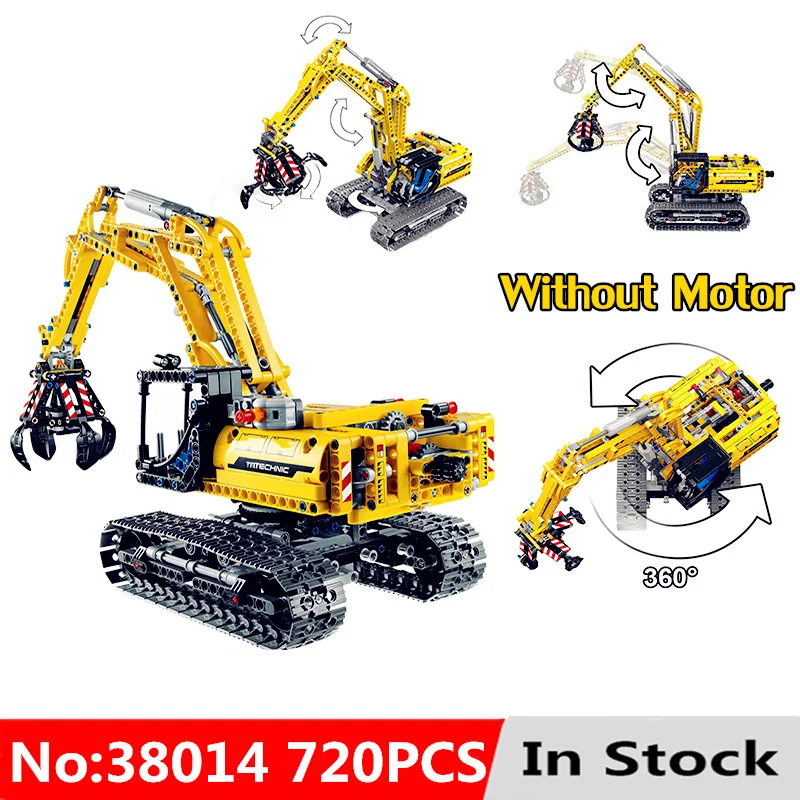Экскаватор 720 шт. совместим с конструкторами Technic 42006 модель грузовика