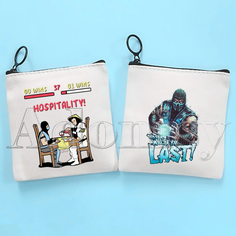 

Mortal Kombat Key Bag Classic Animation Printing Zipper Storage Bag Customized Print