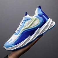 color matching lace up blade shoes breathable sneakers autumn high quality lightweight fashion trend running shoes men sport