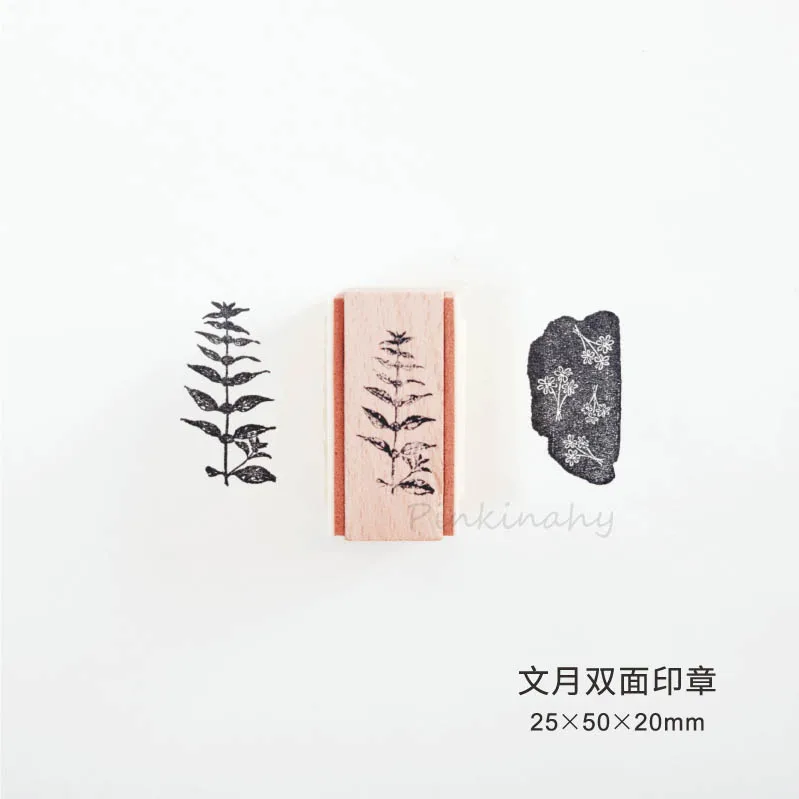 Fragrant Grass Collection wood stamp Plants wooden rubber stamps for scrapbooking Handmade card diy stamp Photo Album Craft gift - Цвет: 10