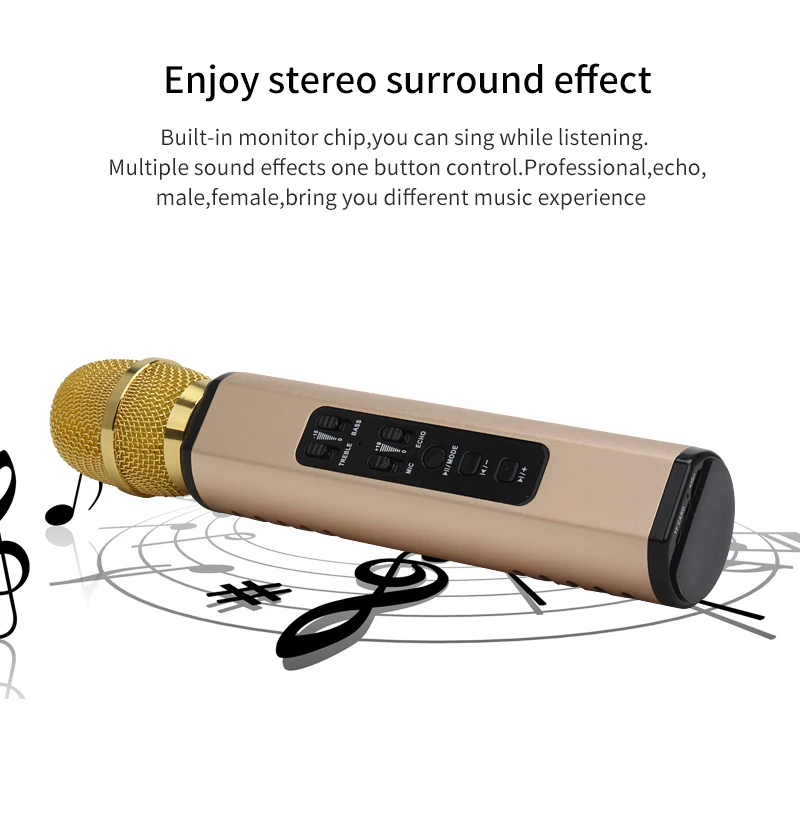 FELYBY мобильный телефон сокровище беспроводной Bluetooth микрофон многофункциональный двойной динамик частный режим портативный умный микрофон