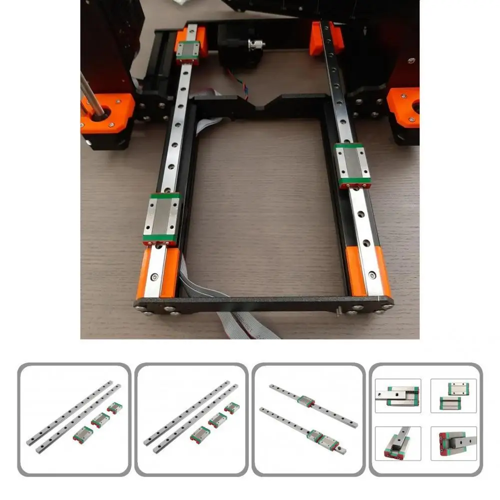 

Bearing Steel Practical Professional Guide Sliding Block 330mm Guide Sliding Block Low Friction for 3D Printing